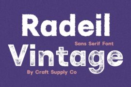 Radeil Demo Font