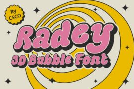 Radey 3D Demo Font