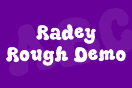 Radey Rough Demo Font