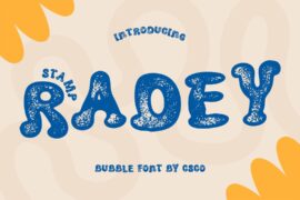 Radey Stamp Demo Font