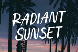 Radiant Sunset Font