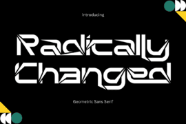 Radically Changed Demo Font