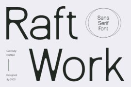 Raftwork Demo Font
