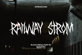 Railway Strom Demo Font
