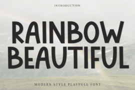 Rainbow Beautiful Font