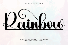 Rainbow Coming Font