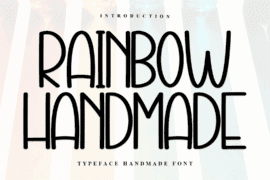 Rainbow Handmade Font