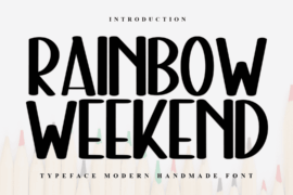 Rainbow Weekend Font