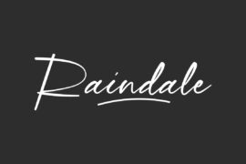 Raindale Demo Font
