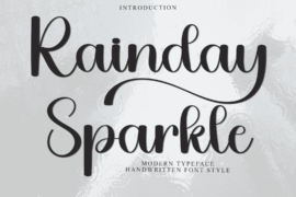 Rainday Sparkle Font