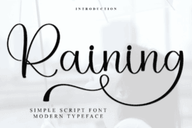 Raining Font