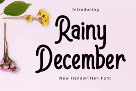 Rainy December Font