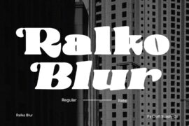 Ralko Blur Demo Font