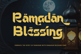 Ramadan Blessing – Personal use Font