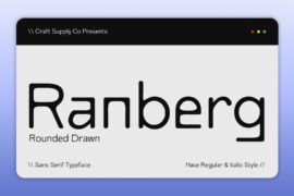 Ranberg Rounded Drawn Demo Font