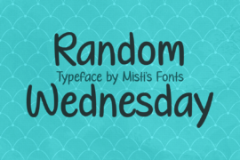 Random Wednesday Font