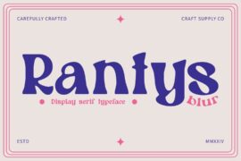 Rantys Blur Demo Font