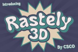 Rastely 3D Demo Font