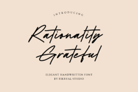 Rationality Grateful Font