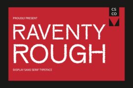 Raventy Rough Demo Font