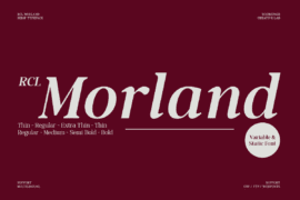 RCL Morland Font