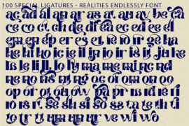 Realities Endlessly Demo Font