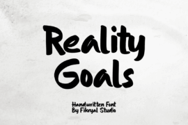 Reality Goals Font