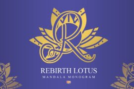 Rebirth Lotus Mandala Monogram Font