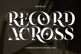Record Across Demo Font