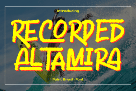 Recorded Altamira Demo Font