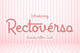 Rectoverso Script Font