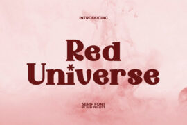 Red Universe Demo Font