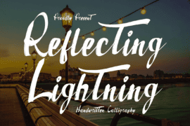 Reflecting Lightning Demo Font