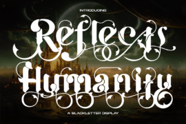 Reflects Humanity Demo Font