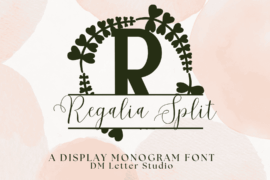 Regalia Split Monogram Font