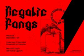 Regalie Fangs Font
