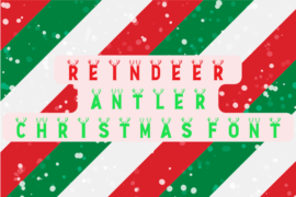 reindeer-christmas-font Font
