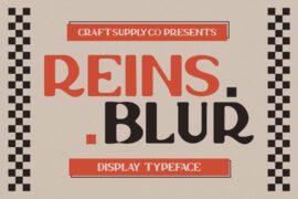 Reins Blur Demo Font