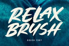 Relax Brush Font