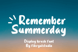 Remember Summerday Font