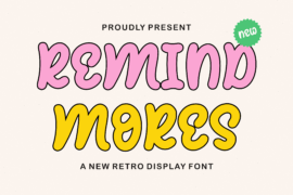REMIND MORES Font