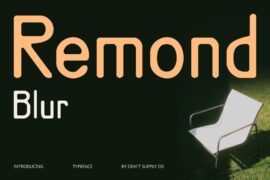 Remond Blur Demo Font