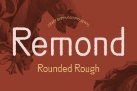 Remond Rounded Rough Demo Font