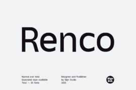 Renco Font Family