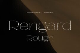 Rengard Rough Demo Font