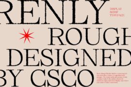 Renly Rough Demo Font