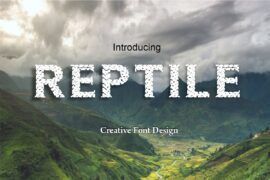 Reptile Font