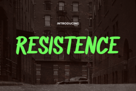 RESISTANCE Font