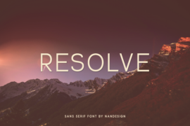 Resolve ND Font