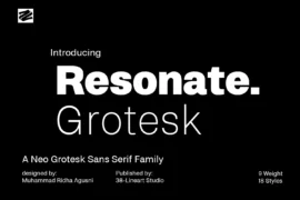 Resonate demo Font